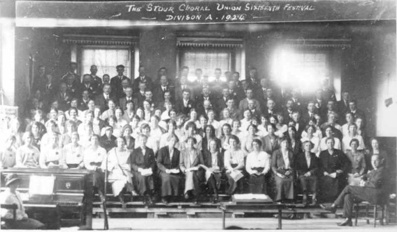 1924 Festival - Stour Choral Union in the Town Hall, Chipping Norton